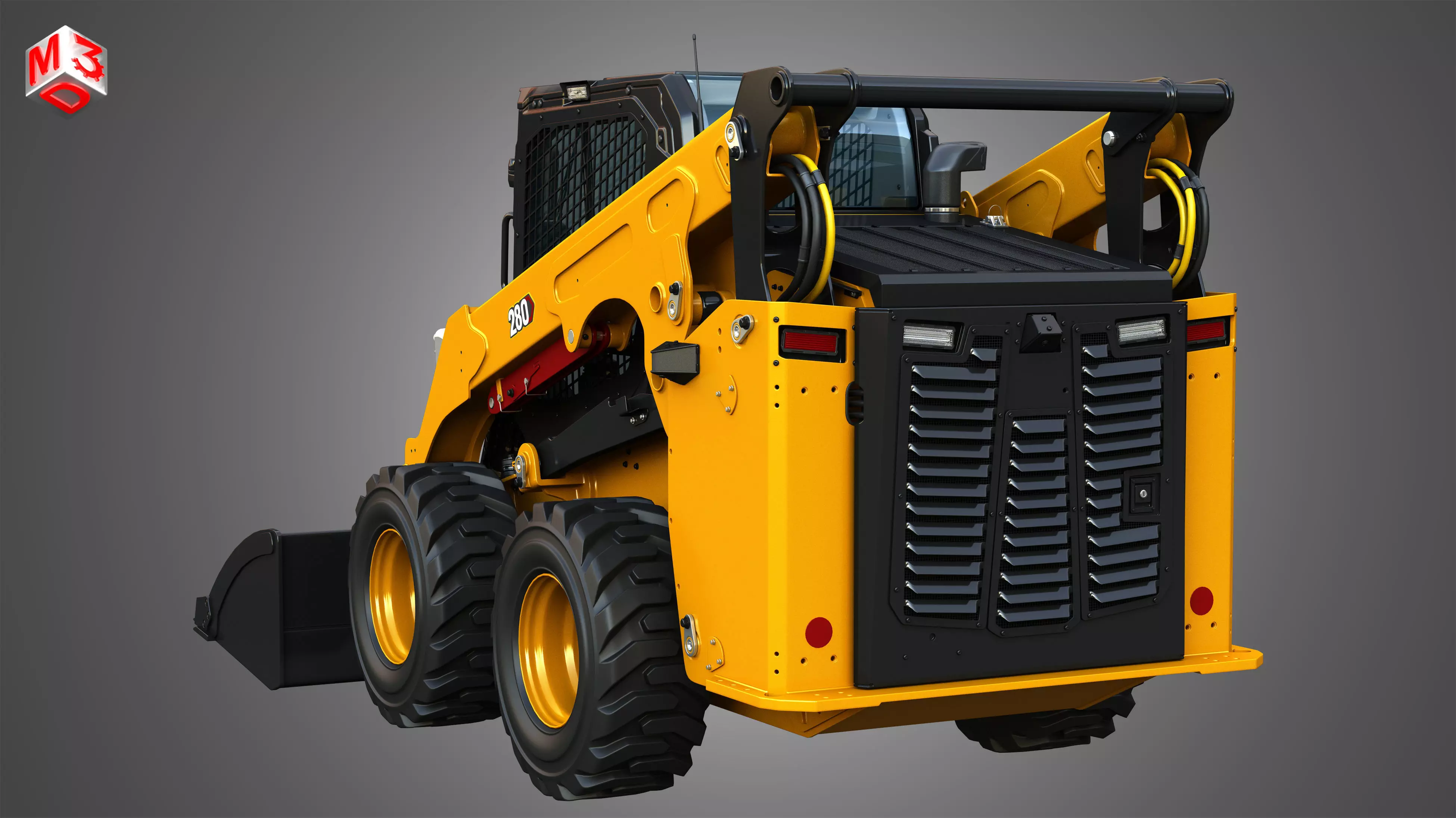 280 Skid Steer Loader - Bucket 3D model_14