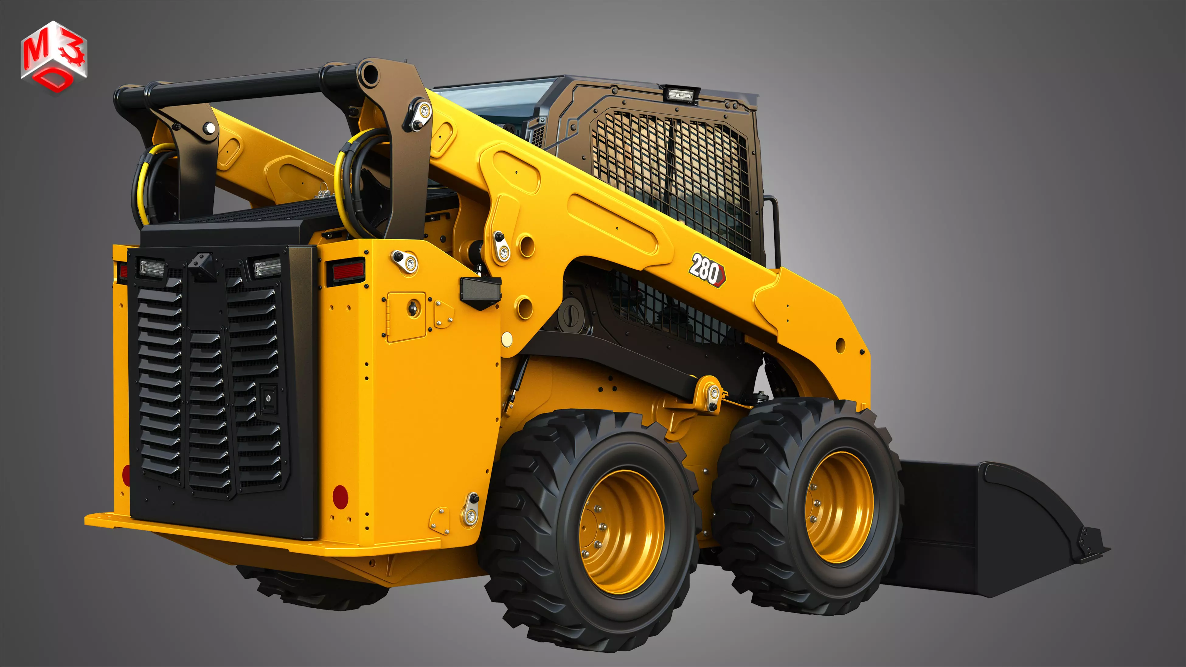 280 Skid Steer Loader - Bucket 3D model_2