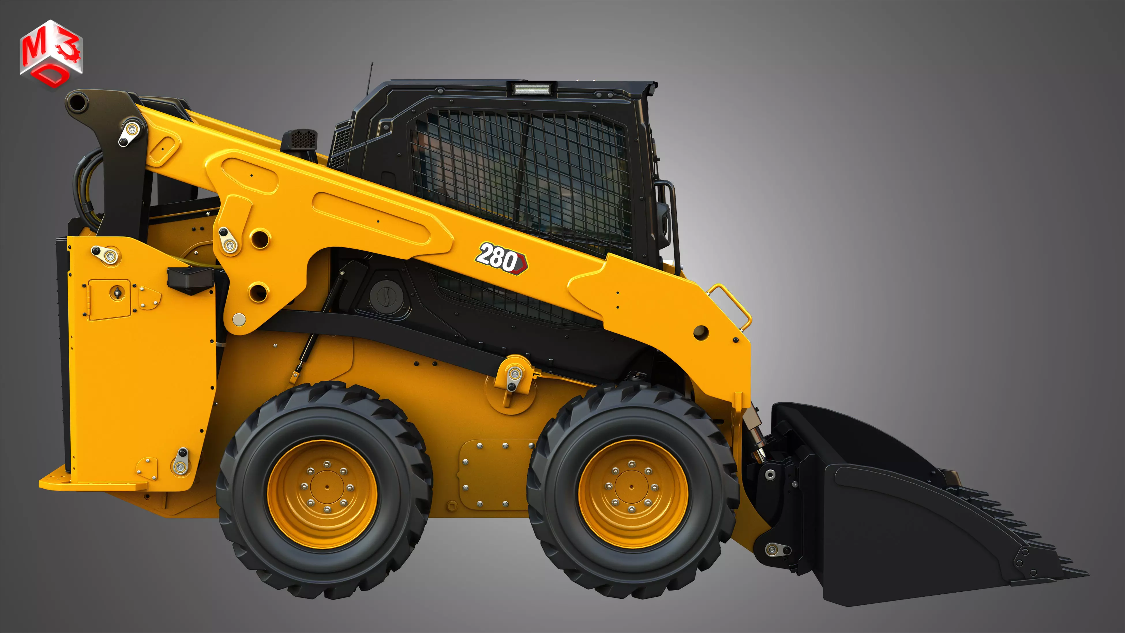 280 Skid Steer Loader - Bucket 3D model_6