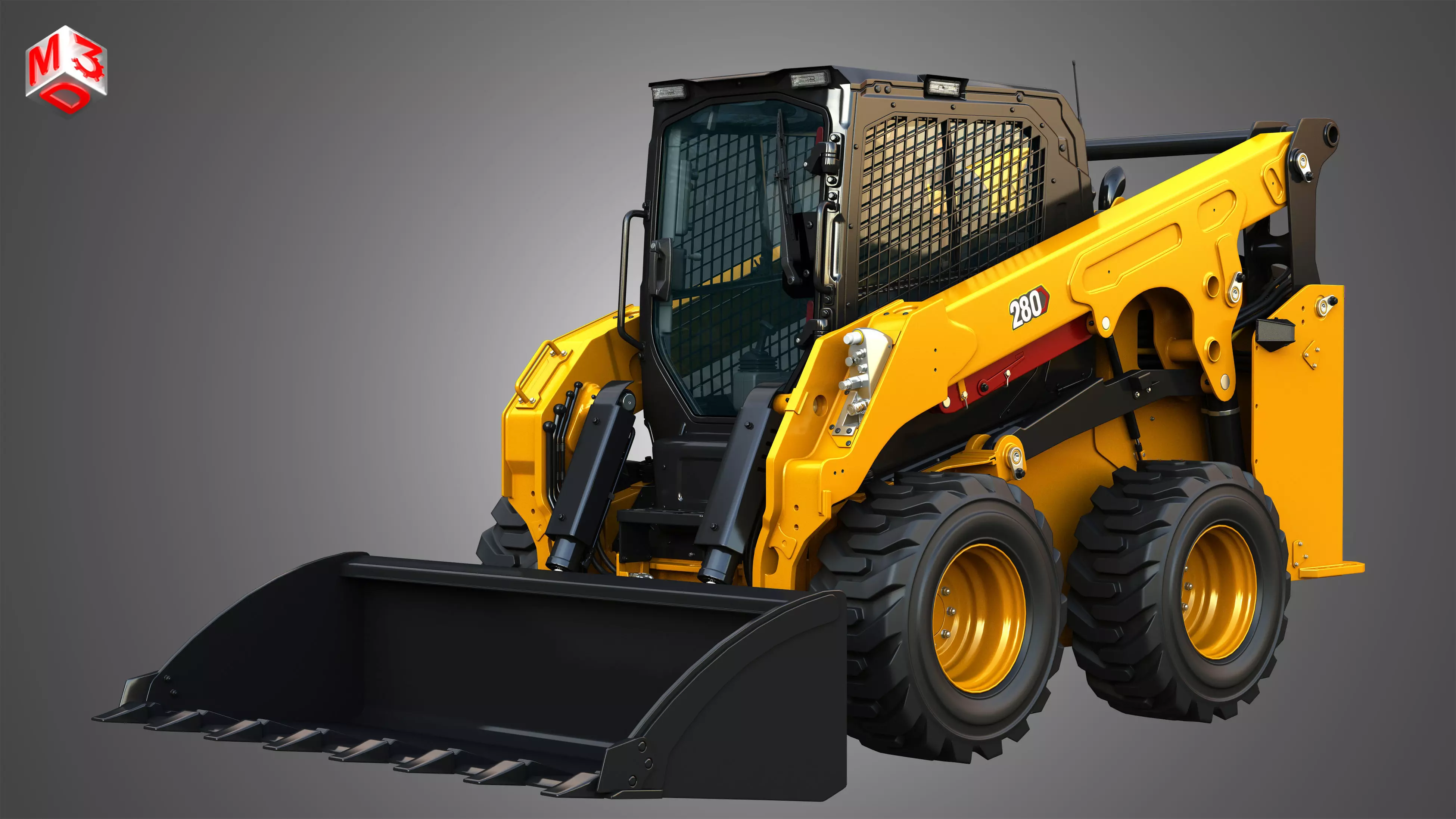 280 Skid Steer Loader - Bucket 3D model_0