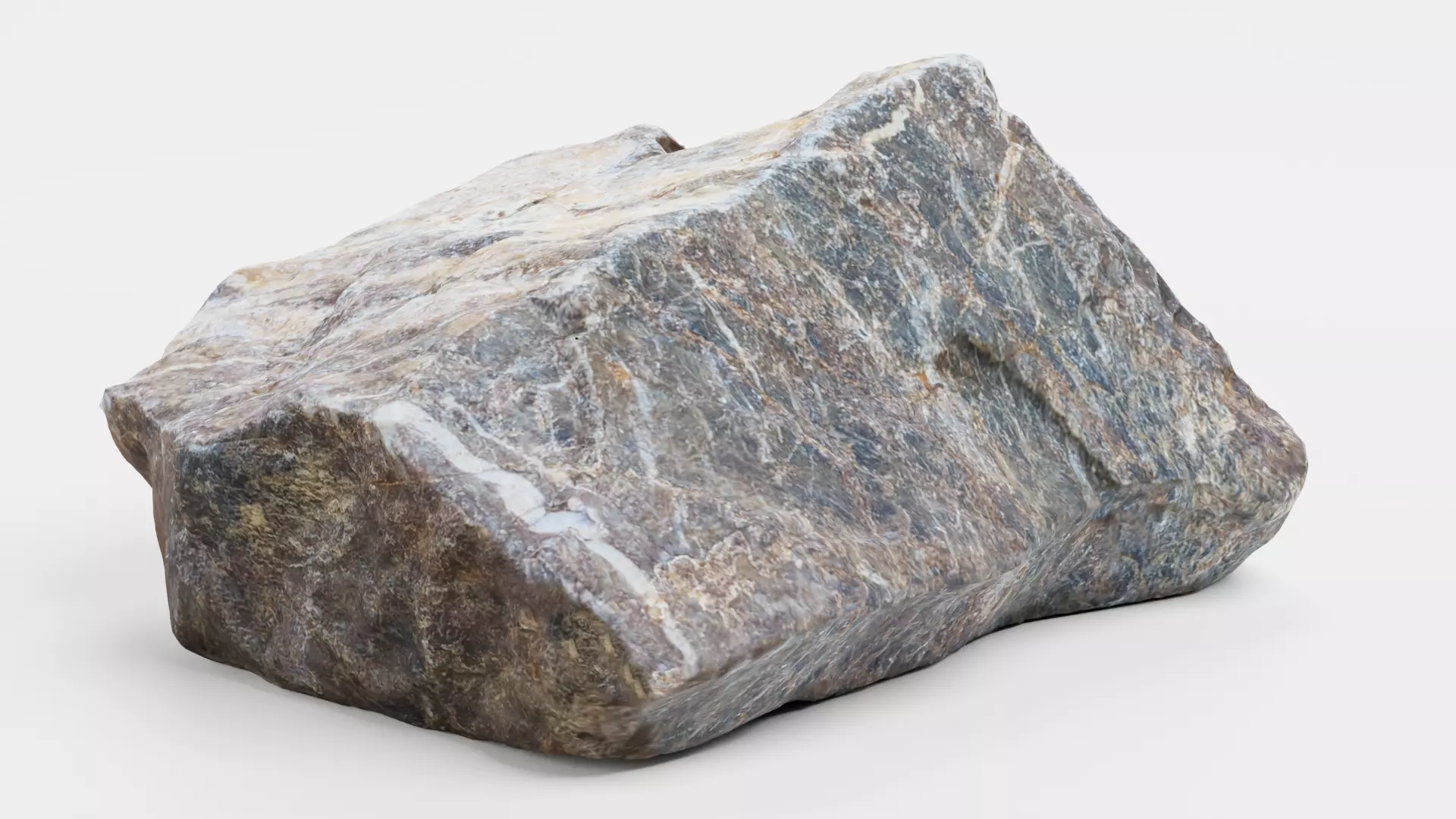 Rock - Scanned Low-poly 3D model_0