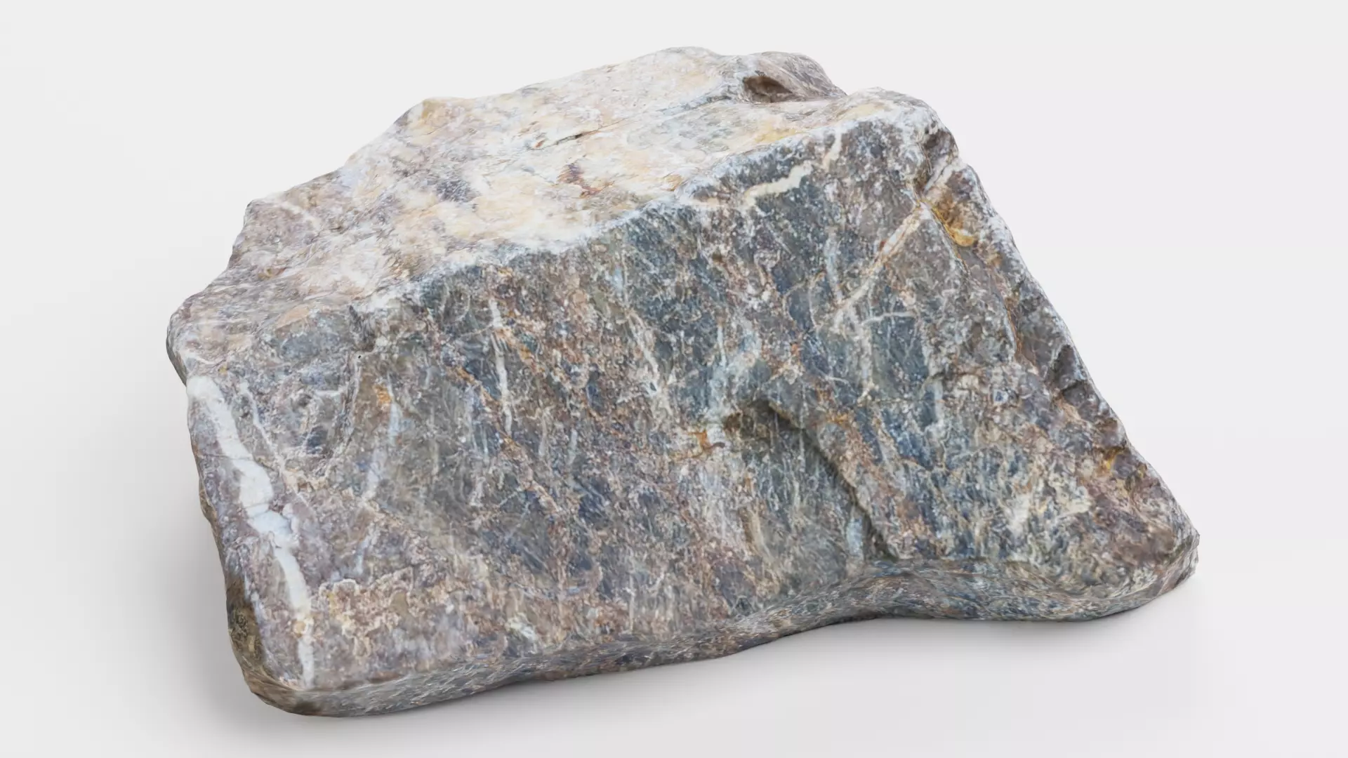 Rock - Scanned Low-poly 3D model_4