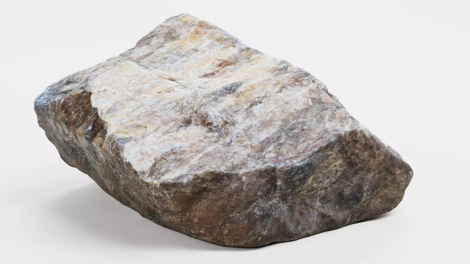 Rock - Scanned Low-poly 3D model_1