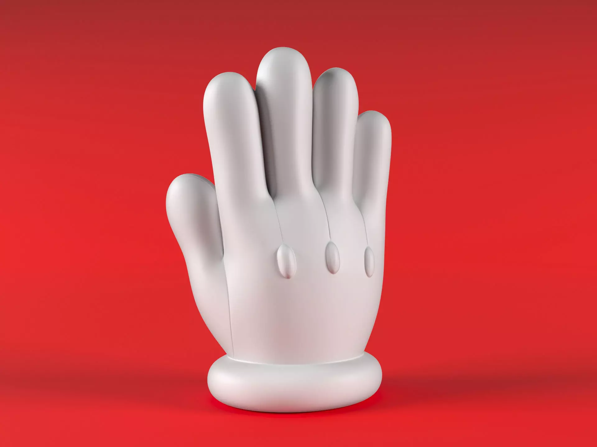 Mario Hand - Palm 3D print model_0