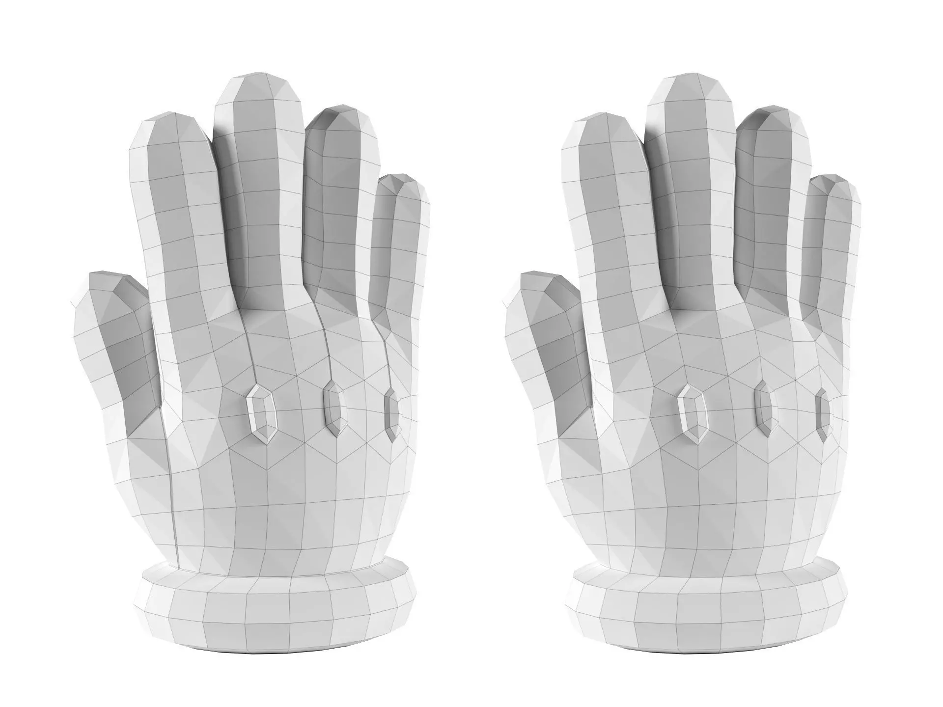 Mario Hand - Palm 3D print model_2