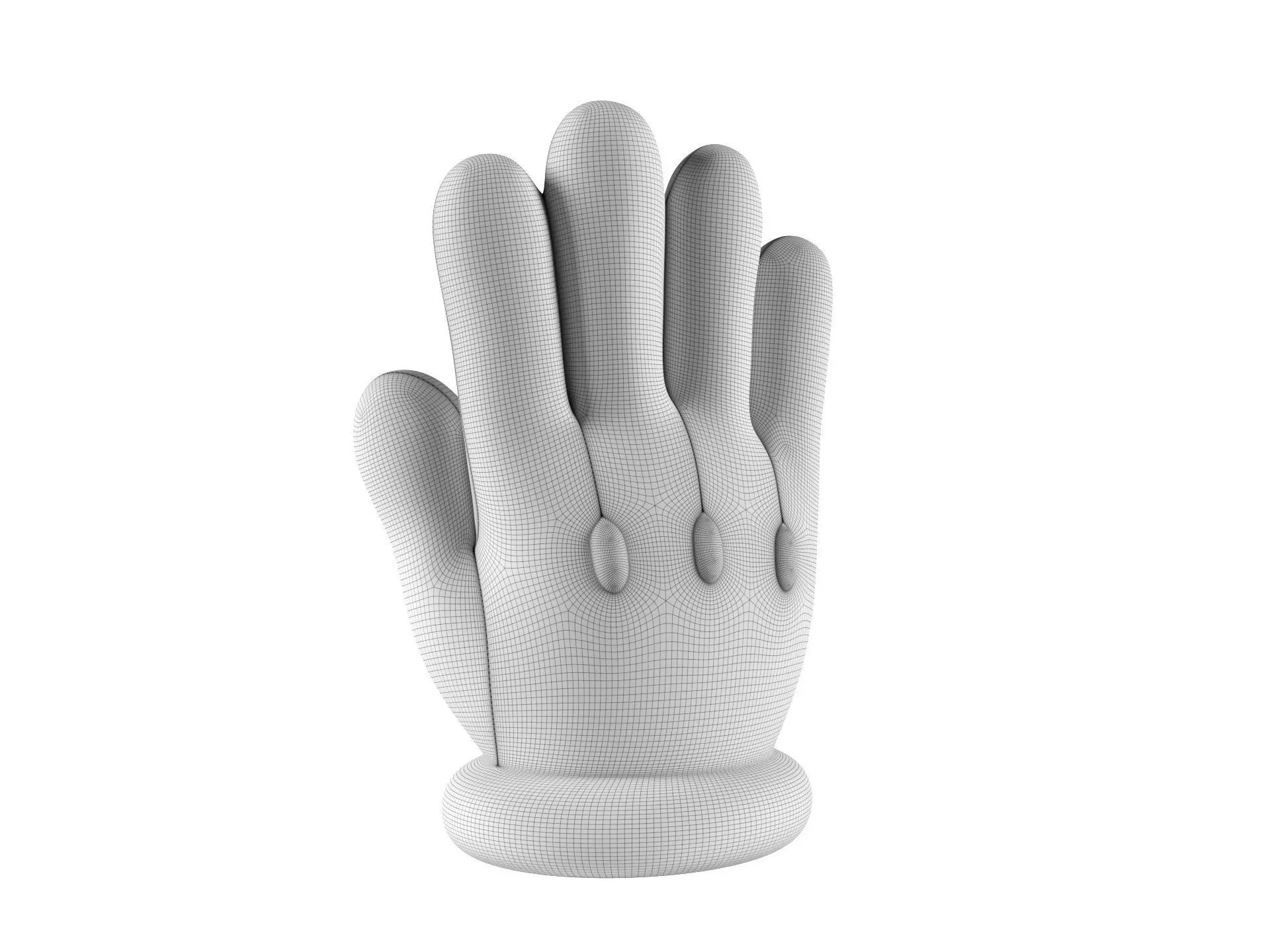 Mario Hand - Palm 3D print model_1