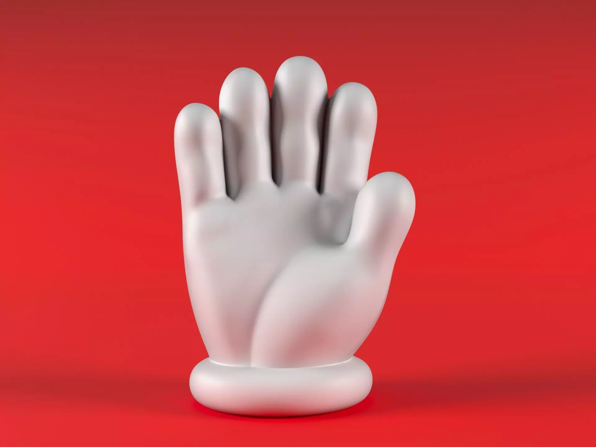 Mario Hand - Palm 3D print model_3