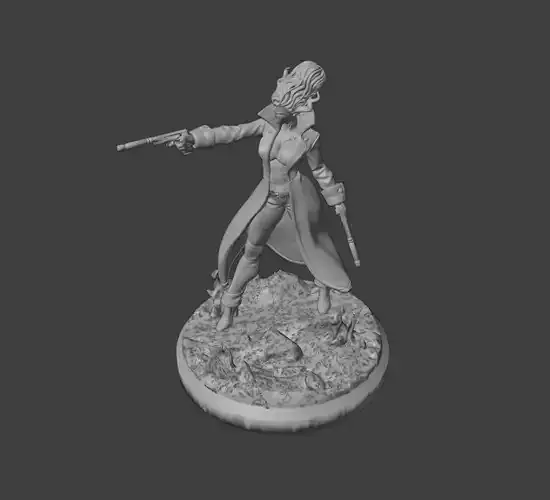 The Bride with Jacket STL 3D Model for 3D Printing