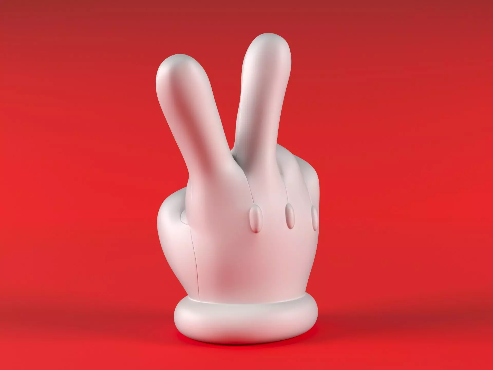 Mario Hand - Victory 3D print model_4