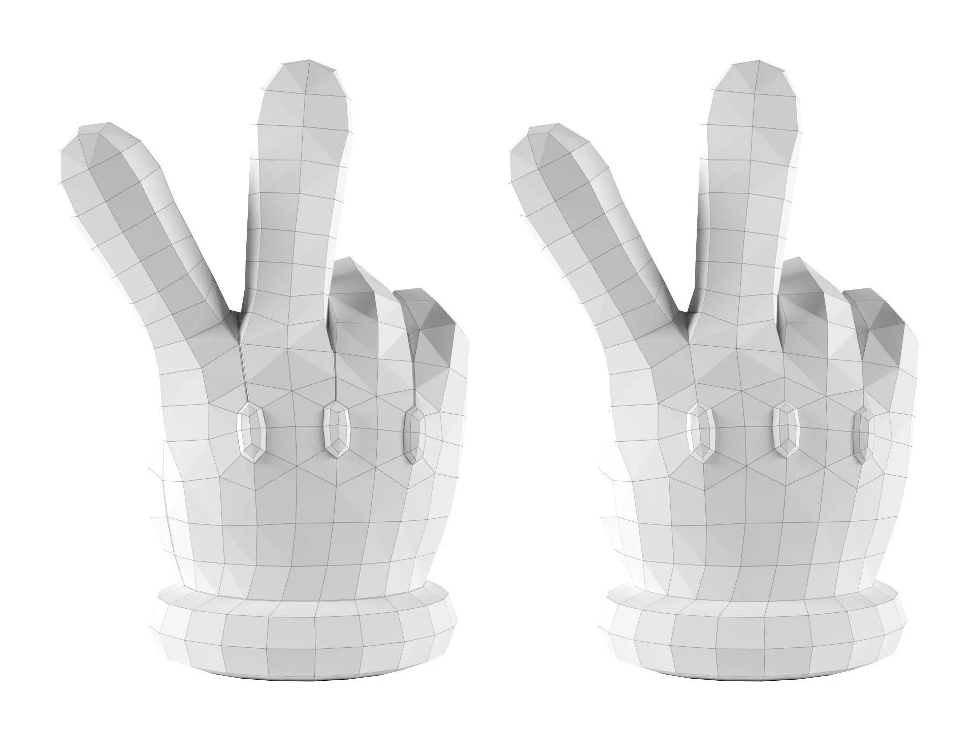 Mario Hand - Victory 3D print model_2