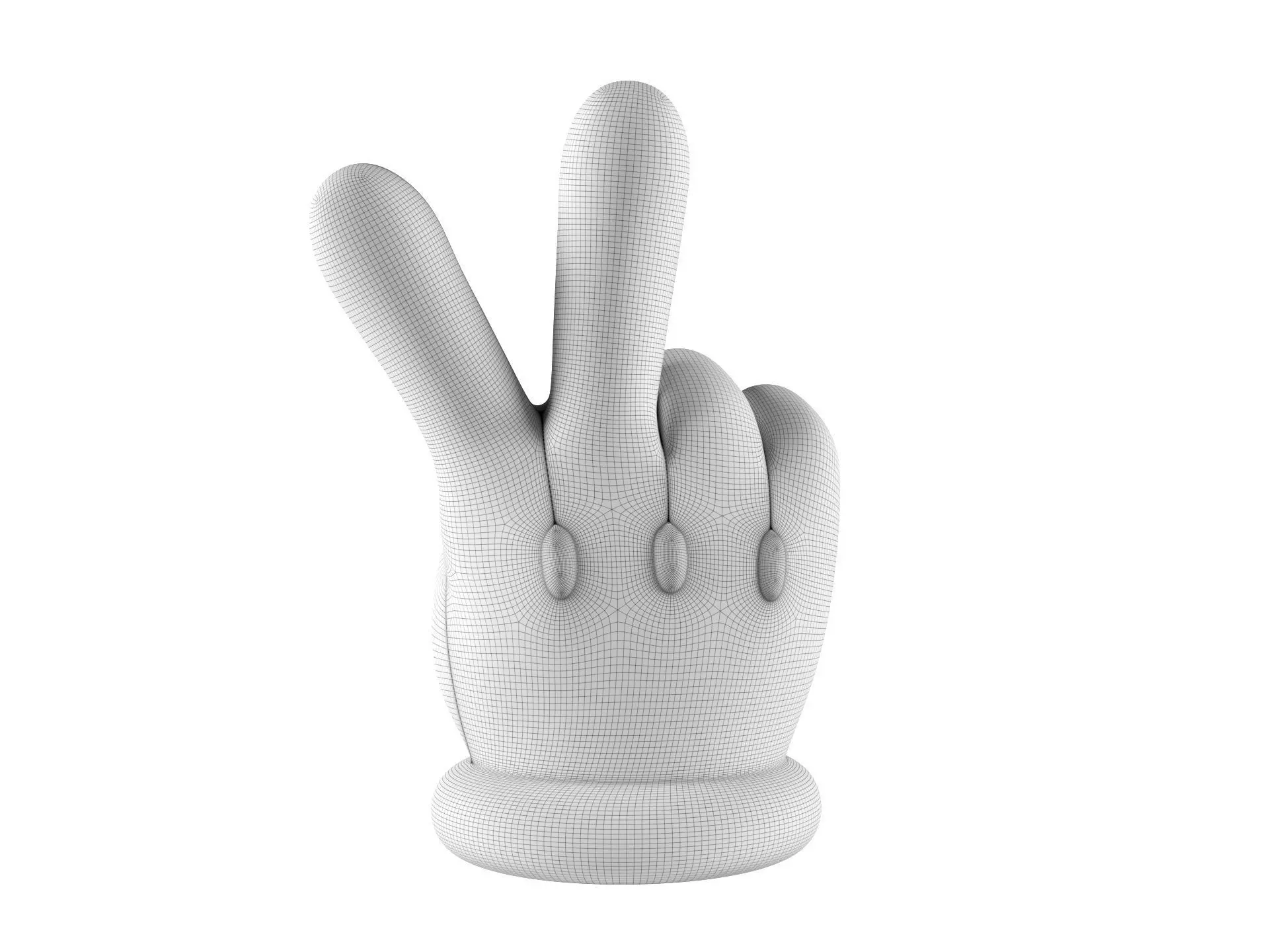 Mario Hand - Victory 3D print model_1