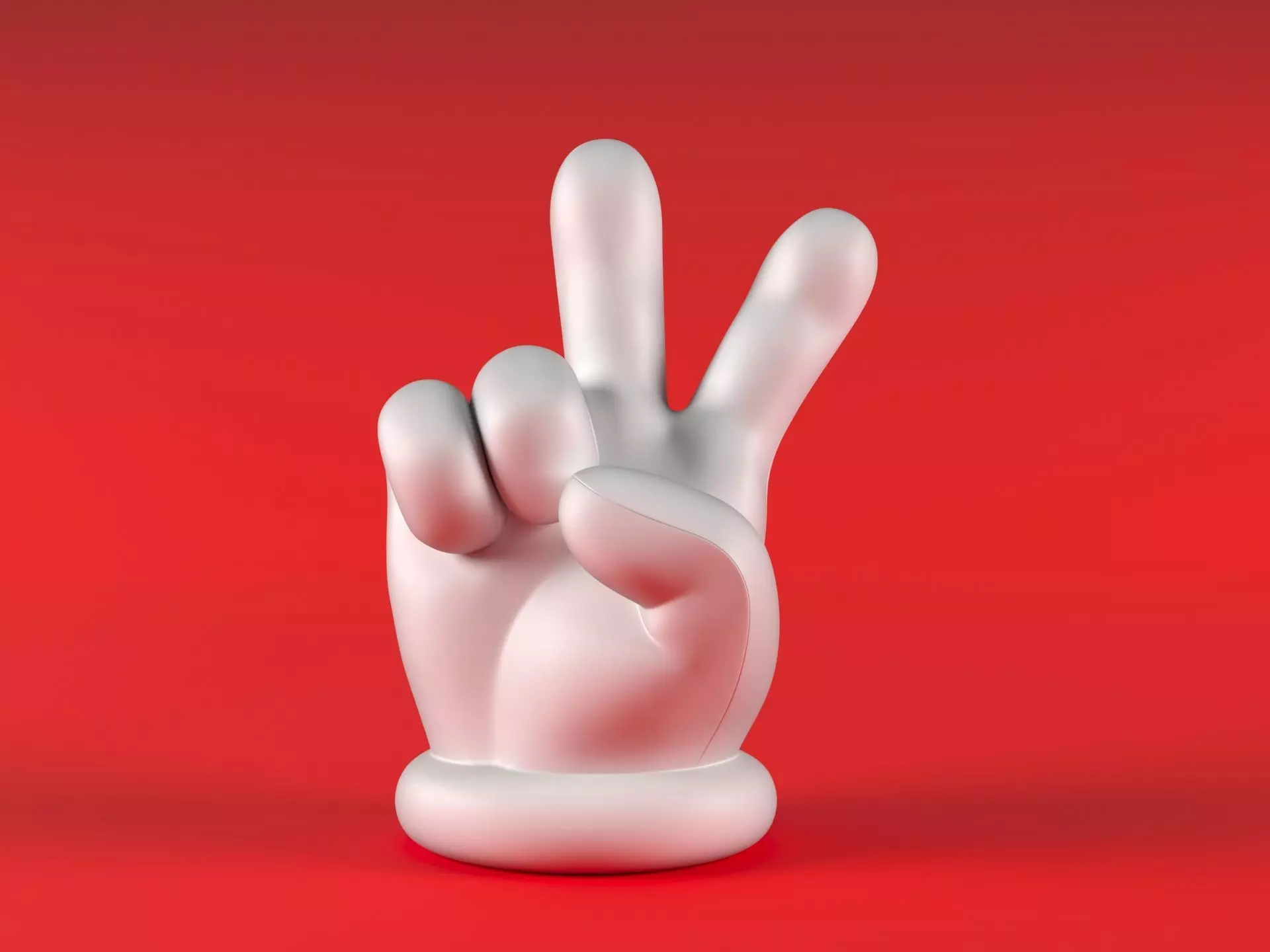 Mario Hand - Victory 3D print model_3