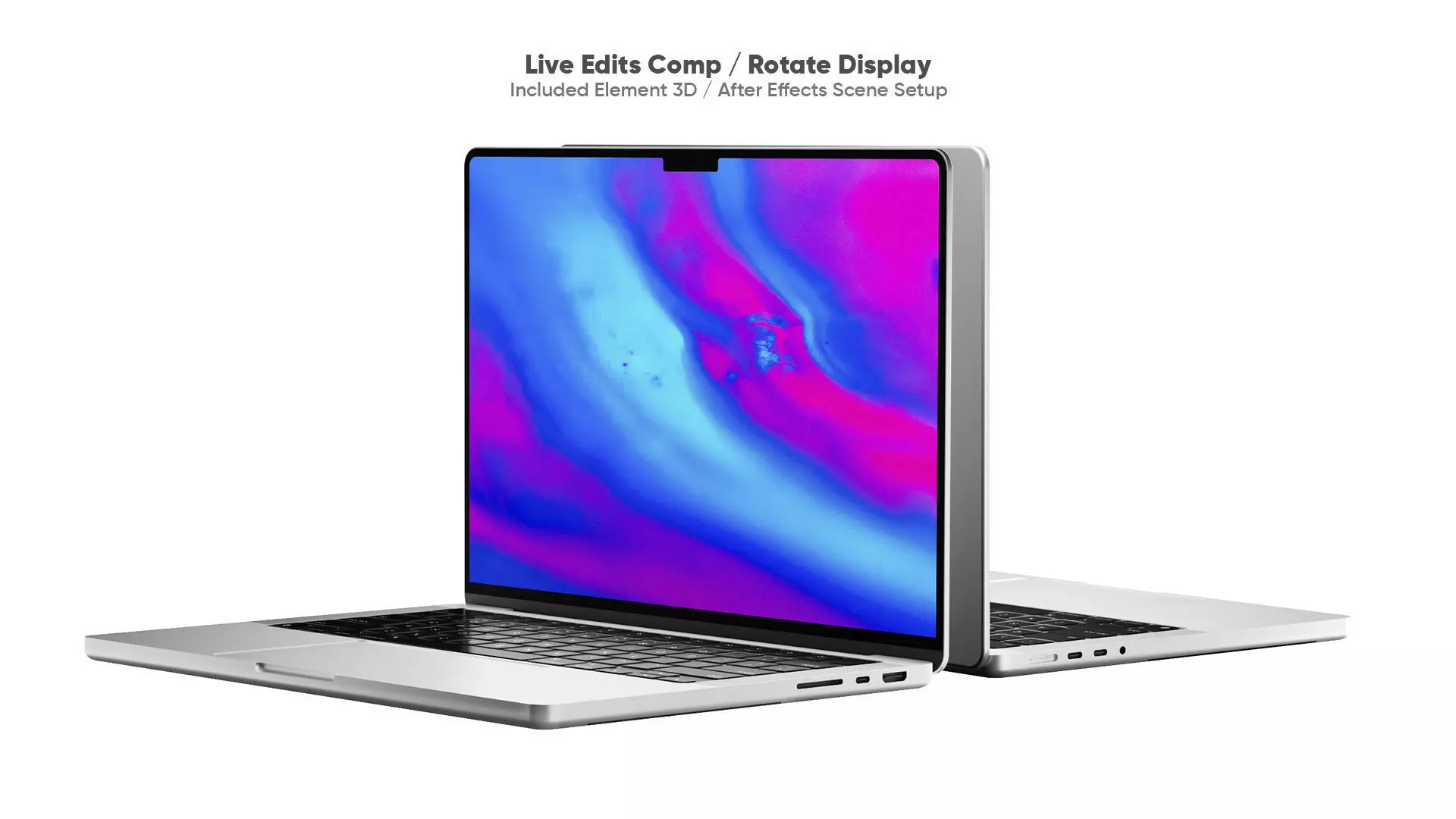MacBook Pro M5 3D Model for Element 3D And Cinema 4D 3D model_2