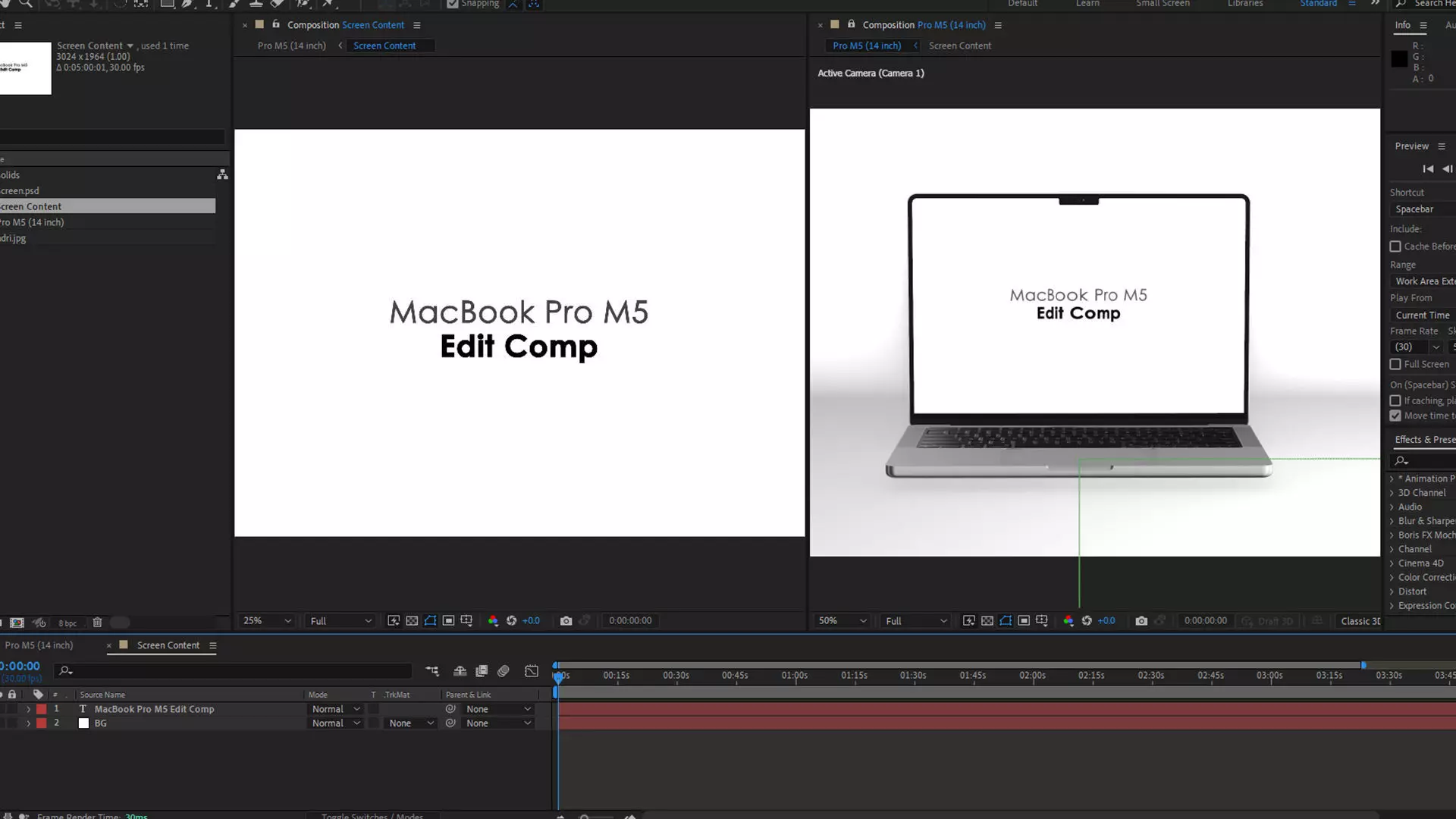 MacBook Pro M5 3D Model for Element 3D And Cinema 4D 3D model_7