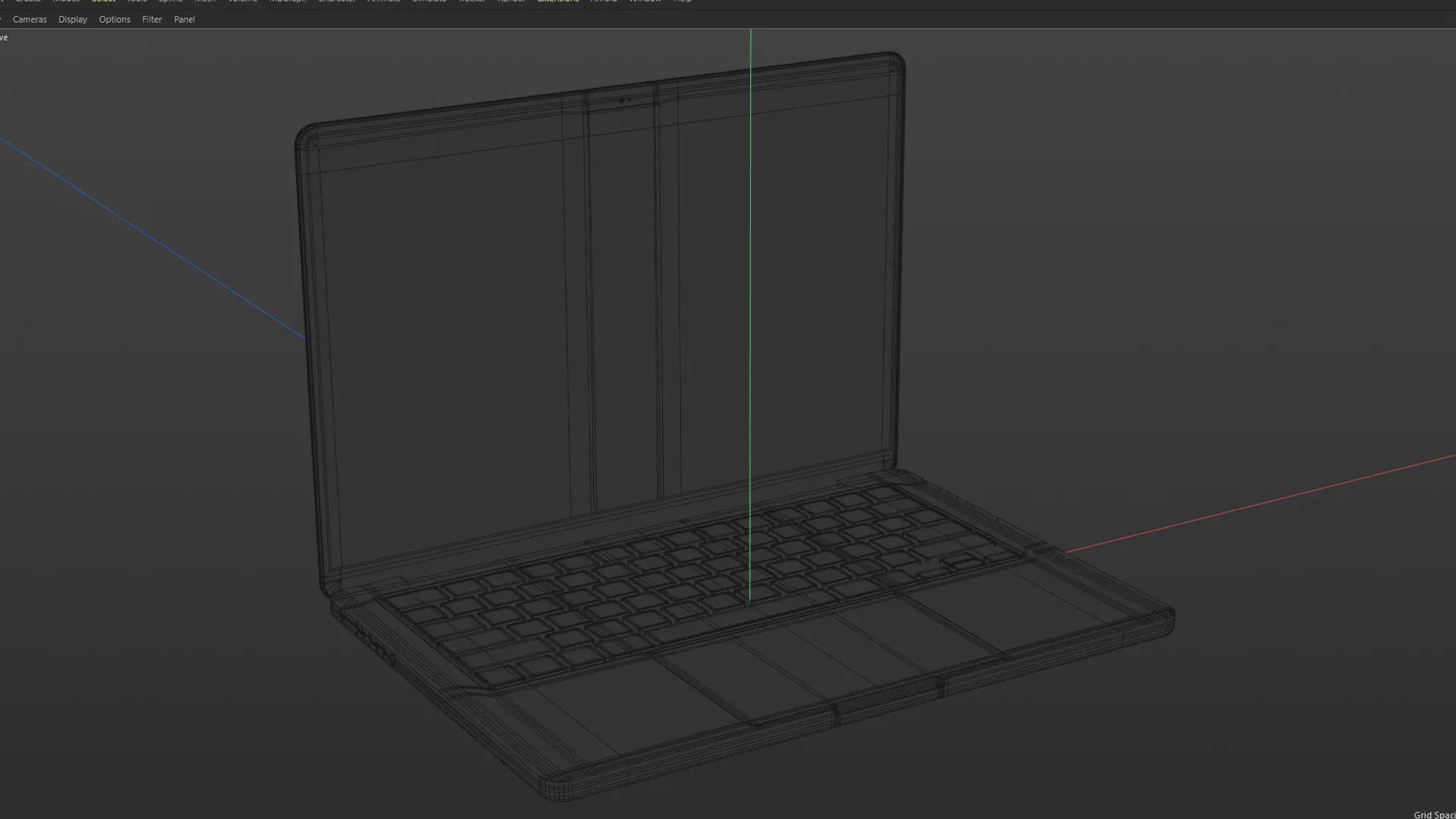 MacBook Pro M5 3D Model for Element 3D And Cinema 4D 3D model_8