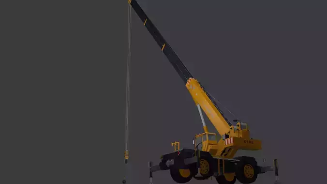 Construction Crane HighQuality PBR Optimized Realistic low poly