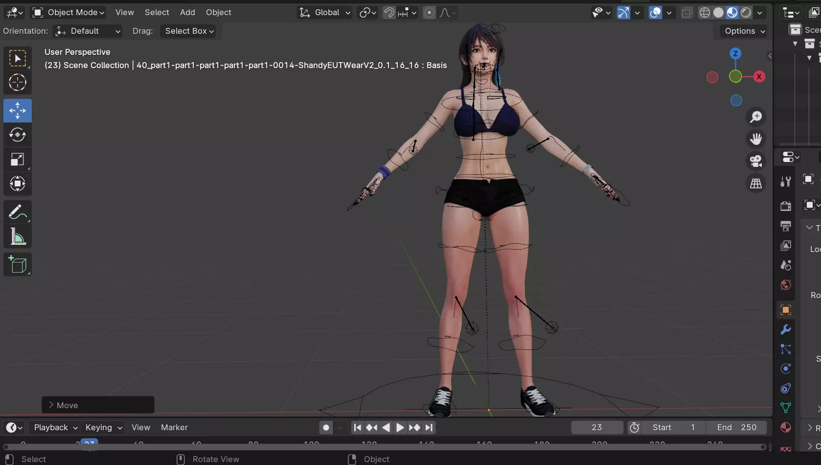 Shandy Bartender Low-poly 3D model_9