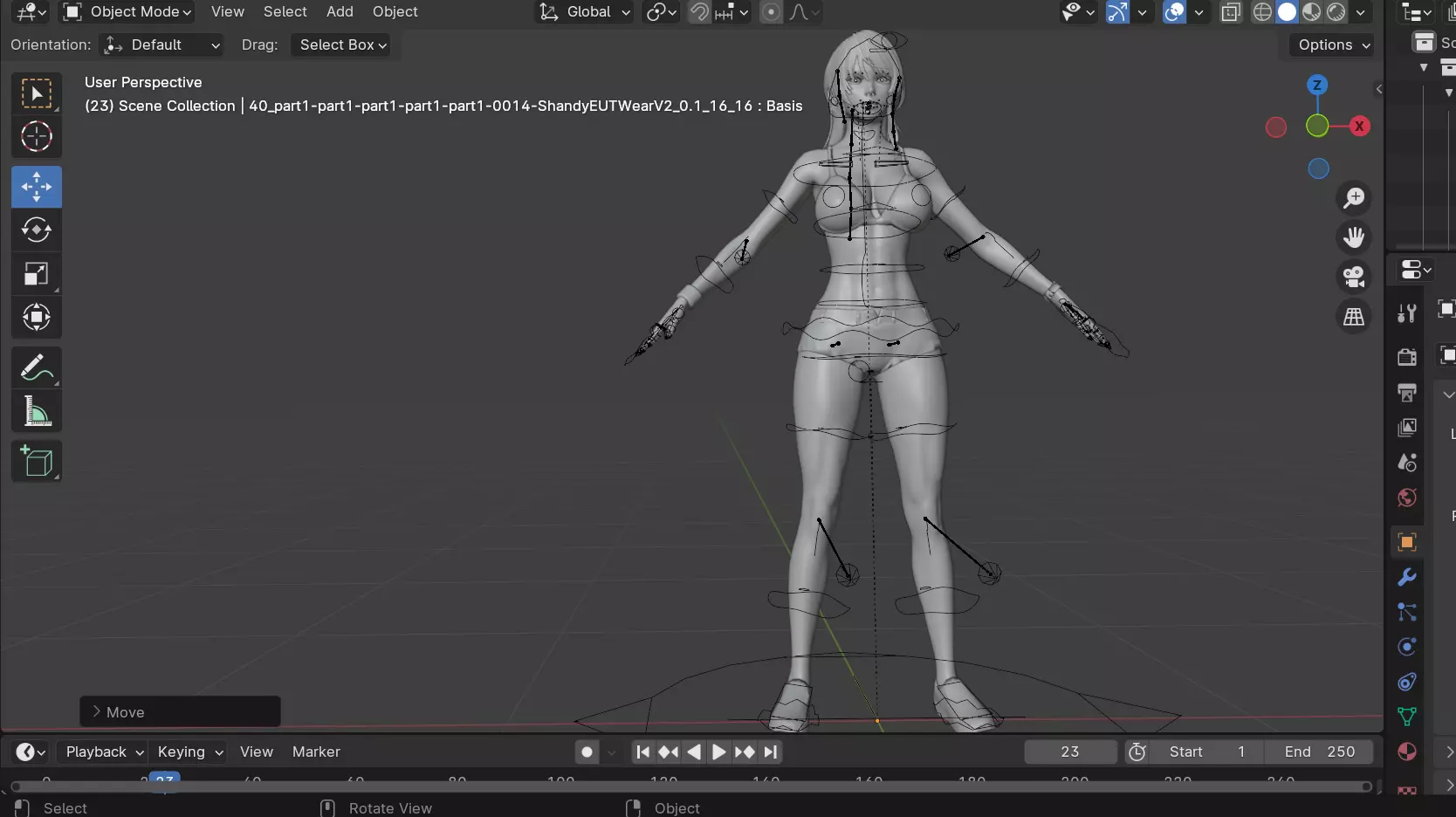 Shandy Bartender Low-poly 3D model_11