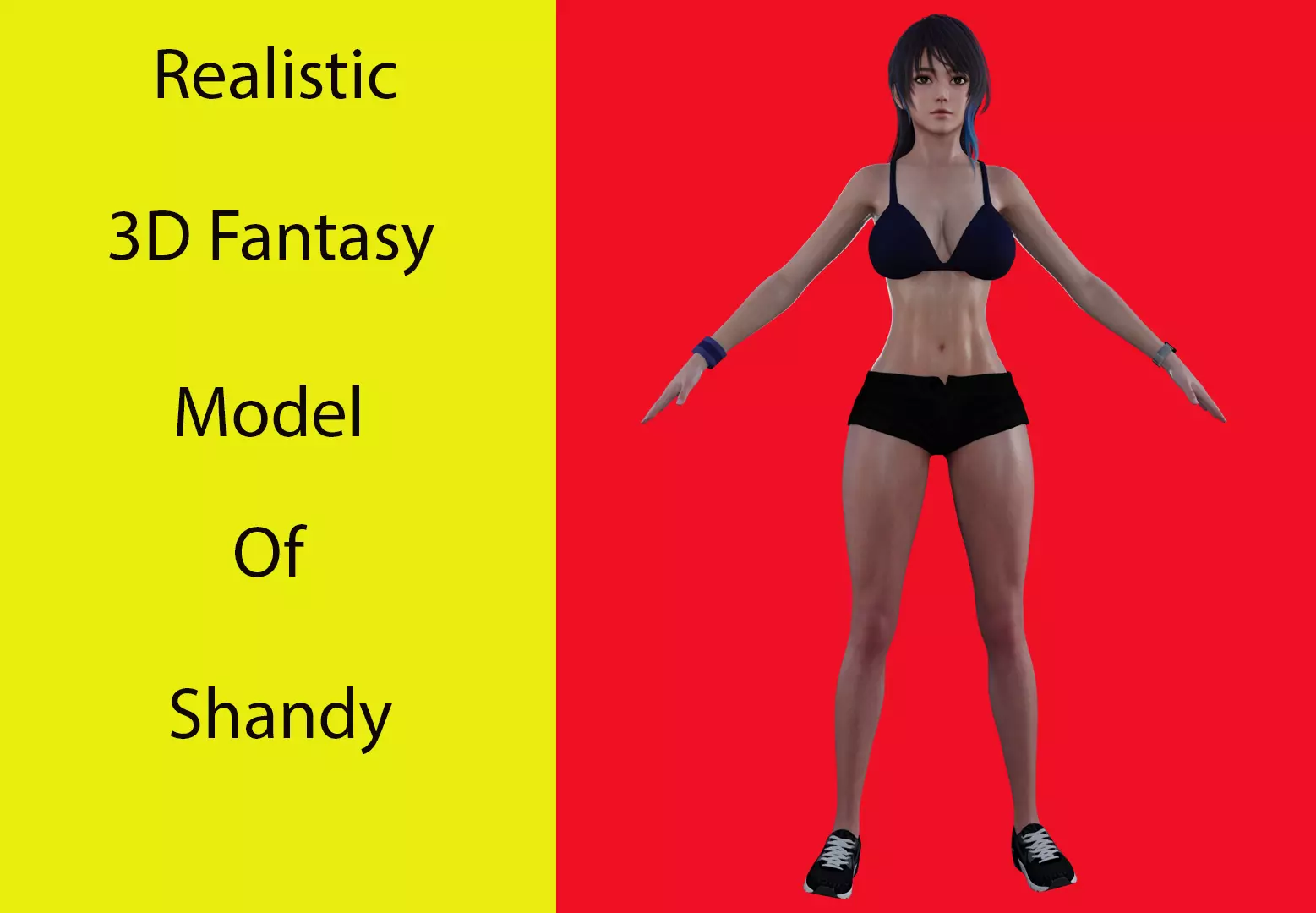 Shandy Bartender Low-poly 3D model_0