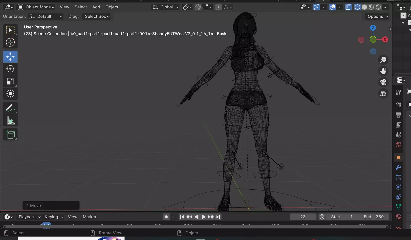 Shandy Bartender Low-poly 3D model_12