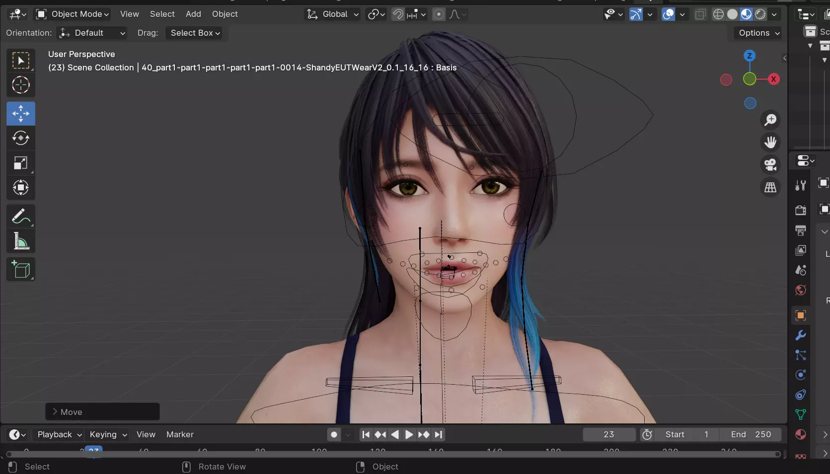 Shandy Bartender Low-poly 3D model_10