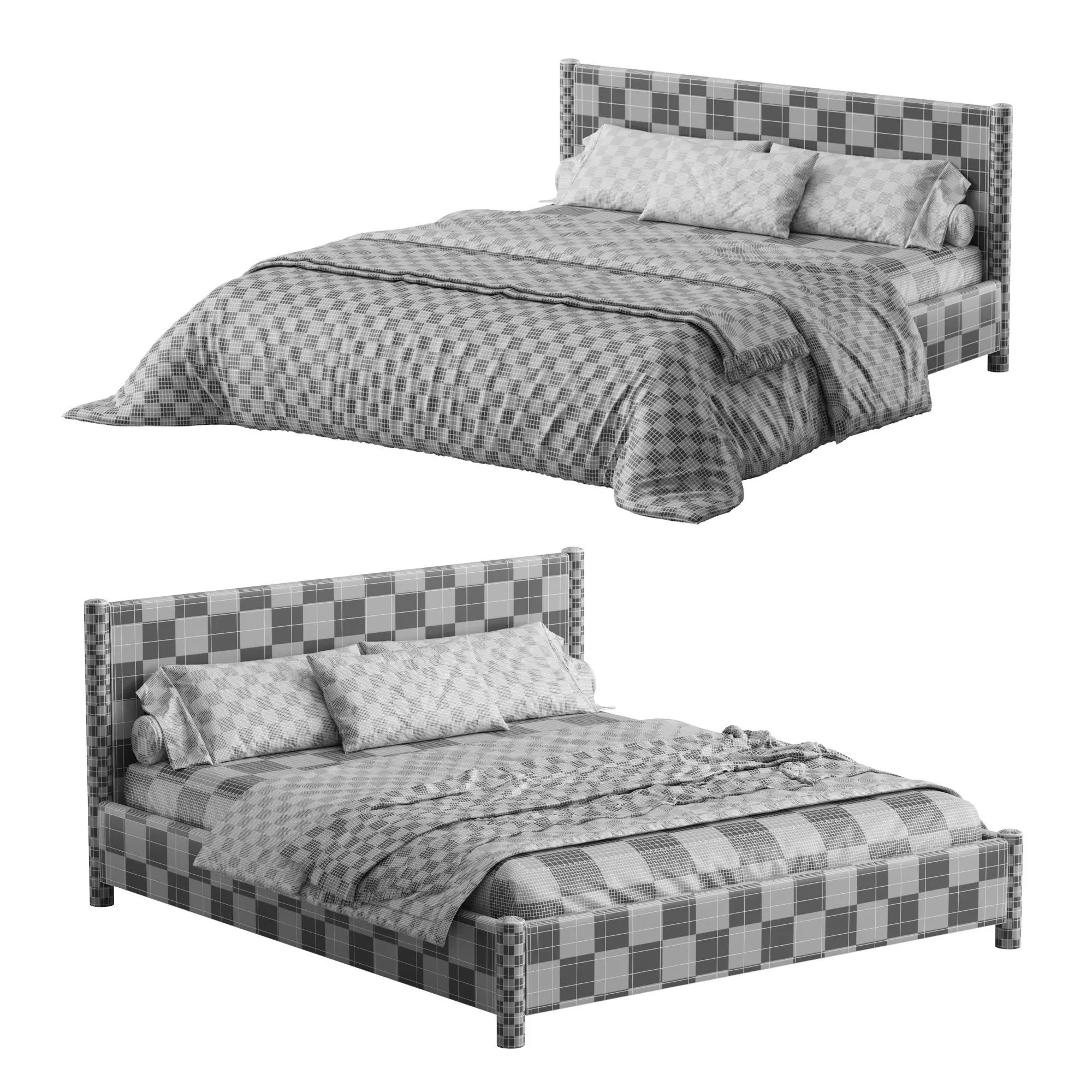 SABA Bed 3D model_5