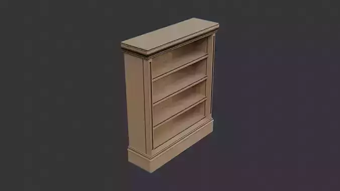 Wooden Display Shelf Cabinet with Crown Molding