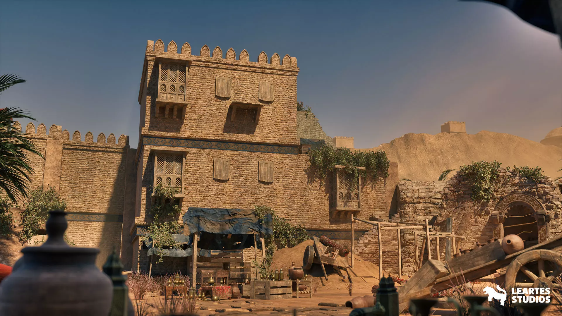 Middle Eastern Ashes of the Bazaar Low-poly 3D model_19