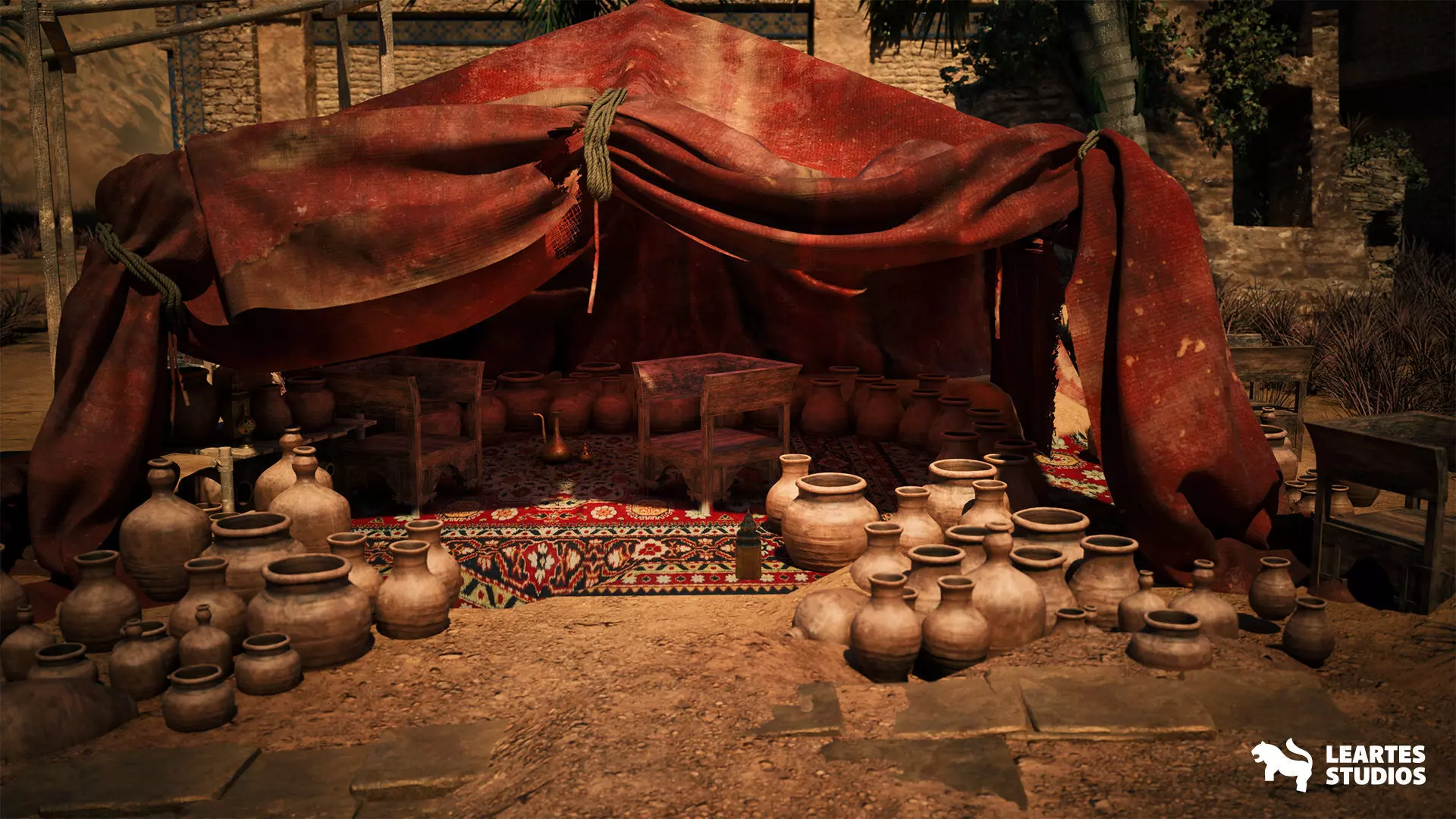 Middle Eastern Ashes of the Bazaar Low-poly 3D model_16