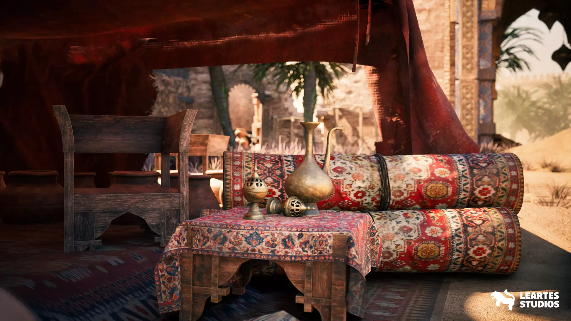 Middle Eastern Ashes of the Bazaar Low-poly 3D model_17