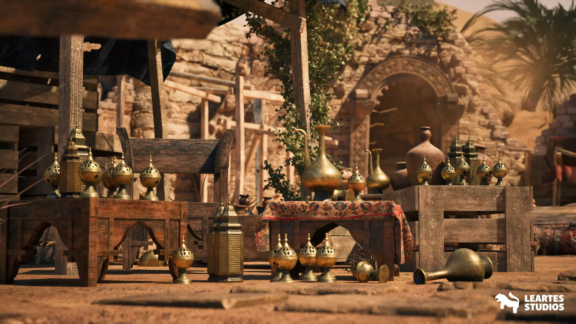 Middle Eastern Ashes of the Bazaar Low-poly 3D model_18