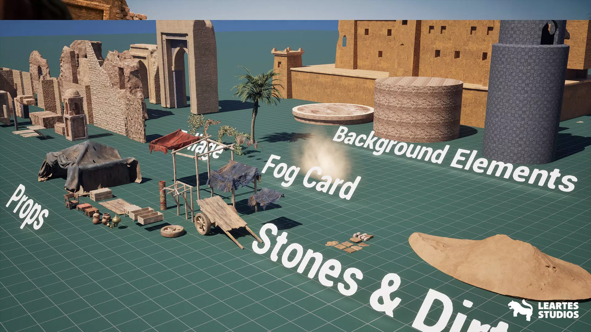 Middle Eastern Ashes of the Bazaar Low-poly 3D model_22