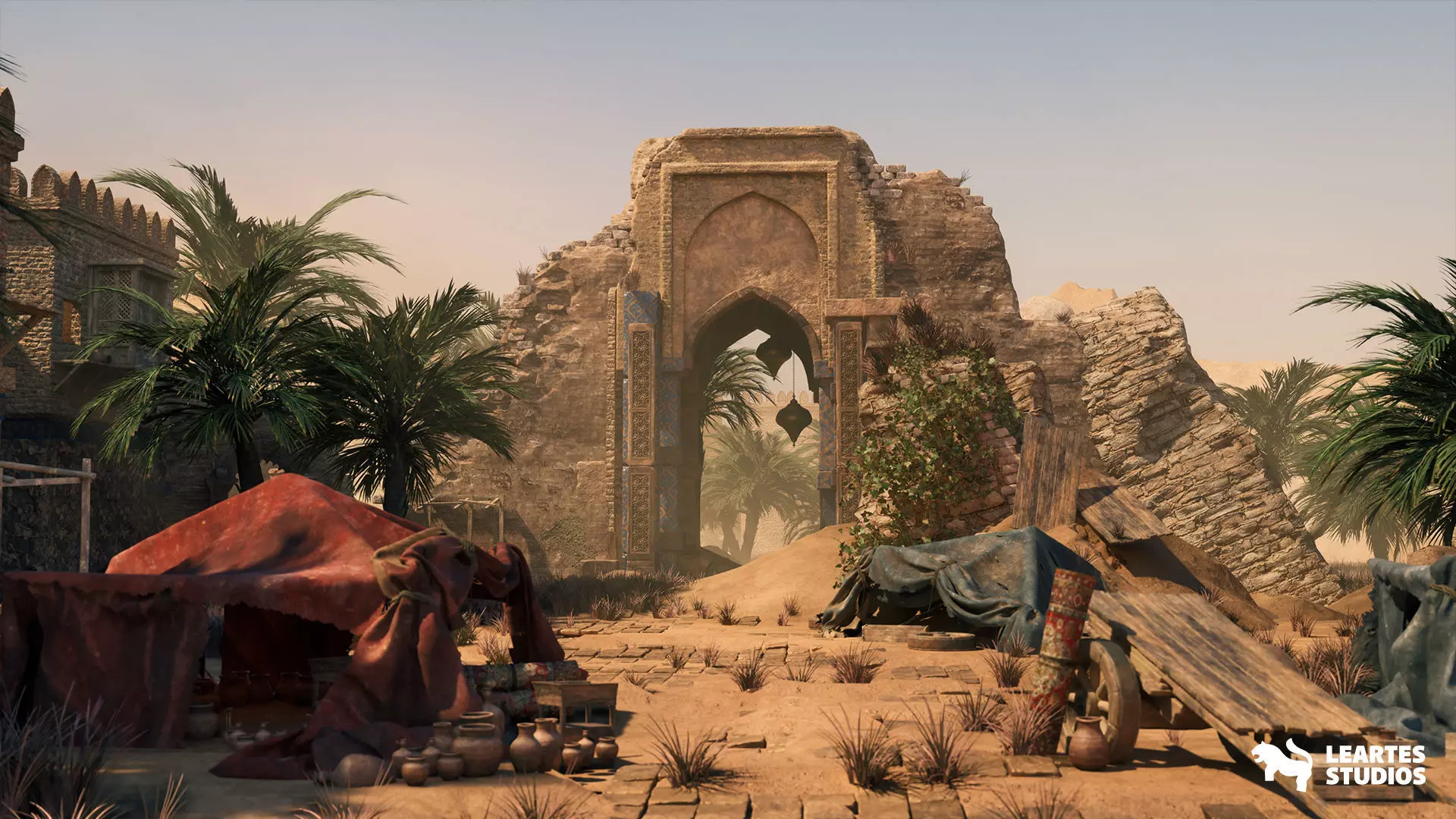 Middle Eastern Ashes of the Bazaar Low-poly 3D model_9