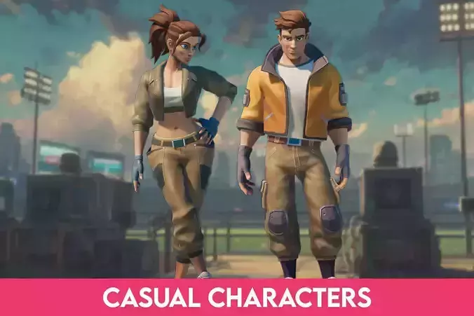 Stylized Casual Adventure Characters