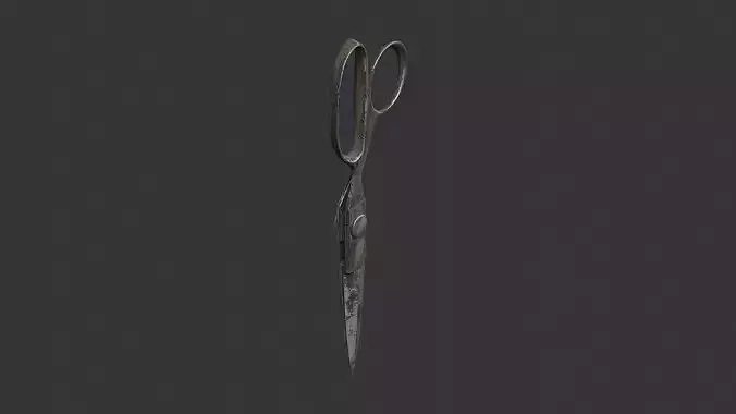 Rusty Scissors 3D Model
