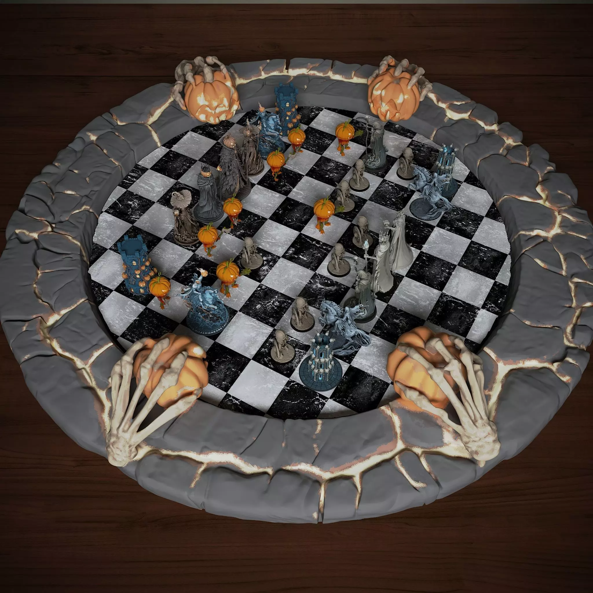 Chess board Free 3D print model_1
