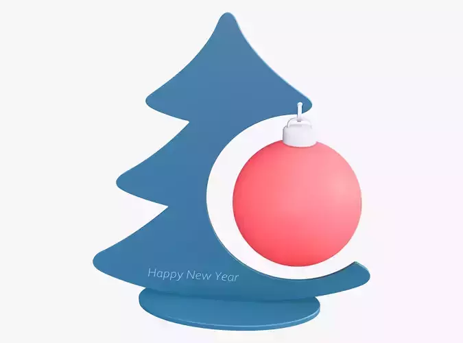 Christmas Tree Decor with Ornament Ball M1