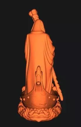 Death Arrived Gothic Boat Statue 3D print model_5