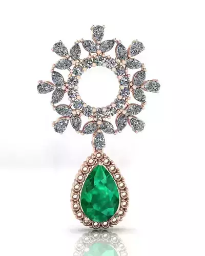 pear and marquise jewelry pendant 
