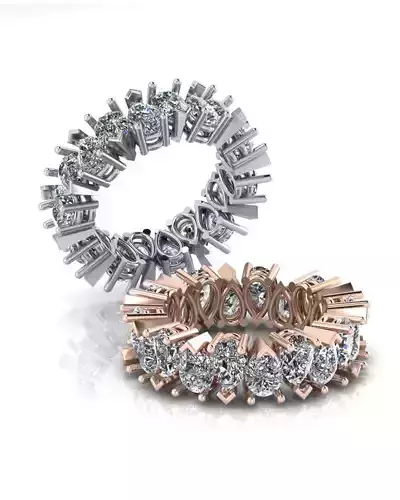 pear eternity jewelry ring