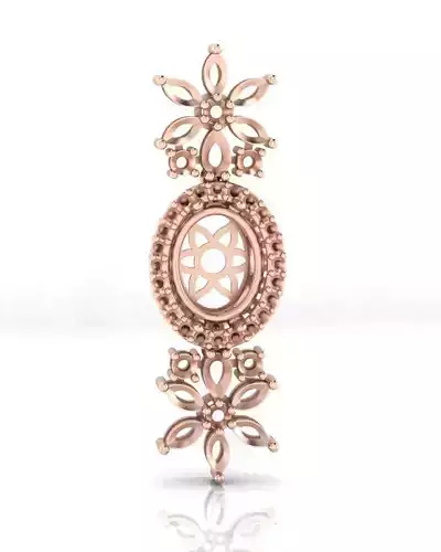 oval marquise and pear jewelry pendant