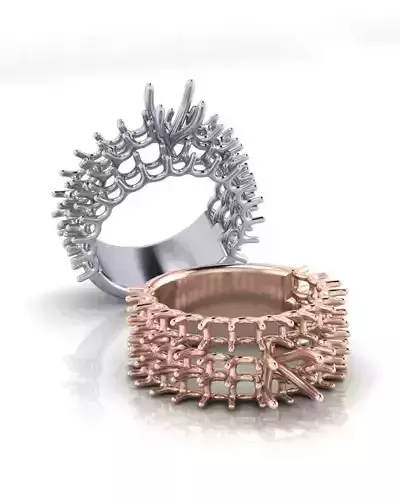 U setting solitaire engagement jewelry ring 