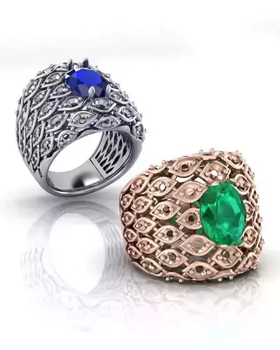 oval and round high jewelry
