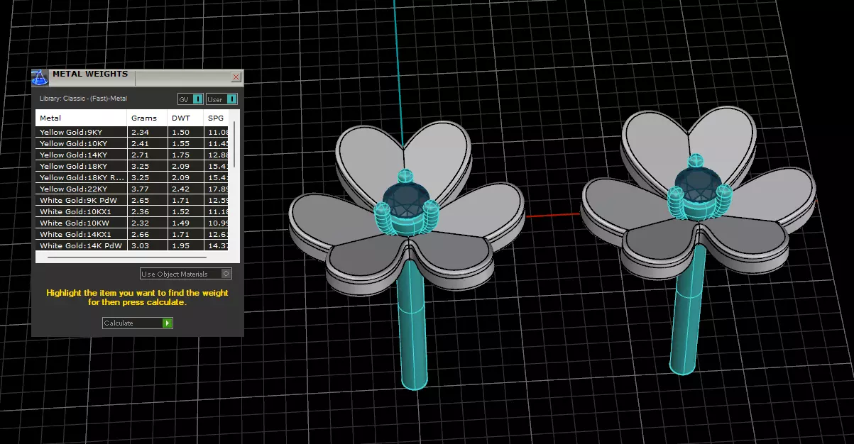 Van Cleef earrings 3D print model_6