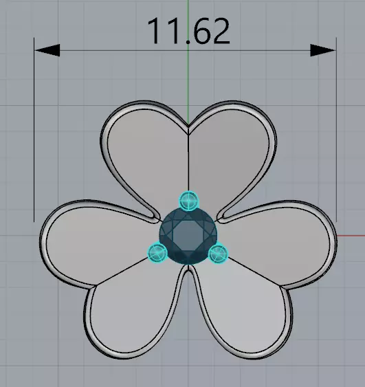 Van Cleef earrings 3D print model_5