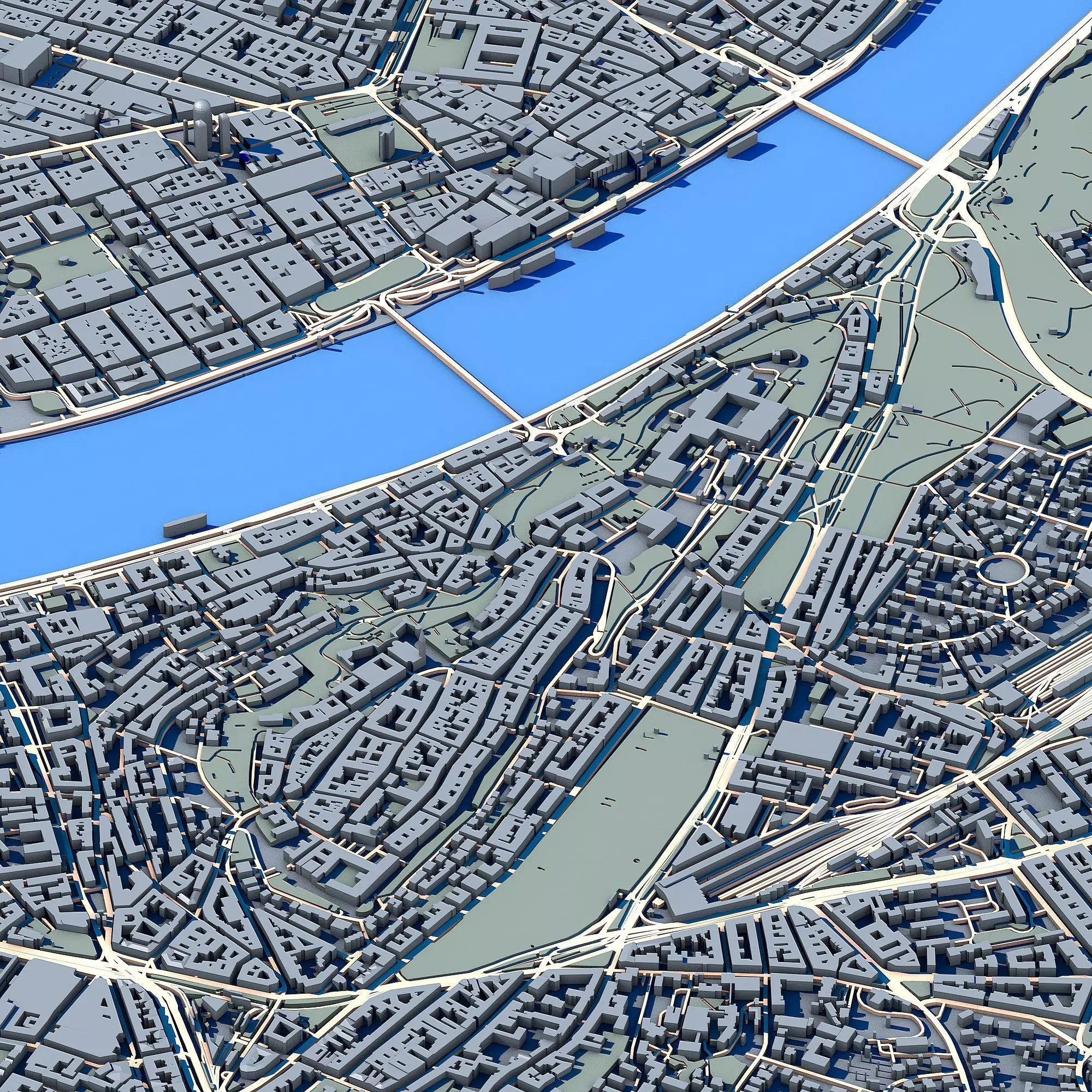 Budapest Cityscape Hungary Capital Architecture 3D model_5