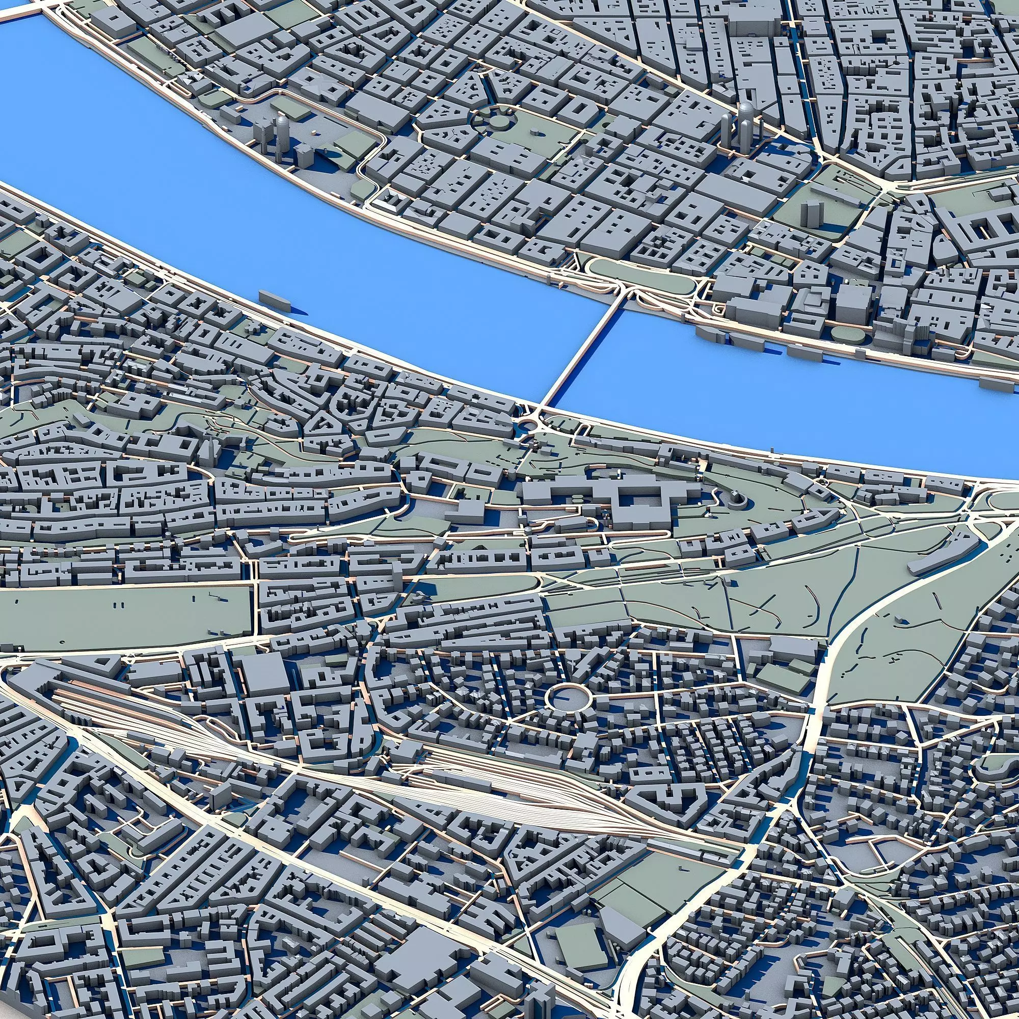 Budapest Cityscape Hungary Capital Architecture 3D model_6