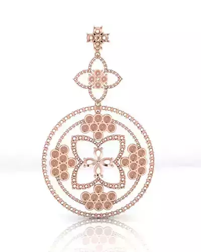 pear and round jewelry pendant