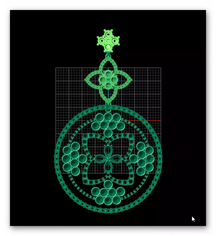 pear and round jewelry pendant 3D print model_4