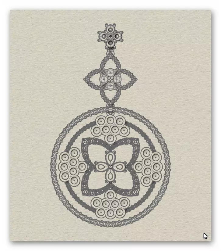 pear and round jewelry pendant 3D print model_5